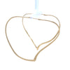 Tiffany & Co 18ct Yellow Gold Elsa Peretti Open Heart Hoop Earrings 12.16g