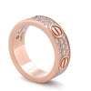 Cartier 18ct Rose Gold Love Classic Pavé Diamond Ring 0.70ct