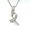 Bespoke Diamond Pendant and Necklace White Gold 0.50ct