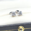 Bespoke 18ct White Gold Diamond Stud Earrings 0.46ct