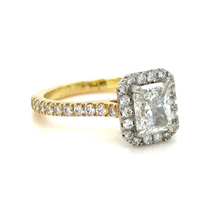 GIA Custom 18ct Engagement Ring 1.38ct