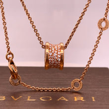 Load image into Gallery viewer, Bvlgari B.Zero 1 Necklace Rose Gold 0.87ct