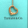 Tiffany & Co 18ct Rose Gold Open Heart Pendant