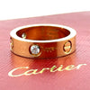 Cartier Yellow Gold Love Ring with 3 Diamonds