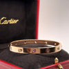 Cartier Pink Gold and Gem Set Bangle, 'Love'