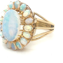 Load image into Gallery viewer, Bespoke Opal Cluster Ring 2.00ct