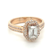 Load image into Gallery viewer, GIA Emerald Cut Diamond Ring 1.25ct