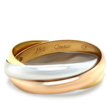 Load image into Gallery viewer, Cartier 18ct 3 Tone Gold Trinity Ring 8.46g