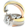 Cartier 18ct Tri Gold Trinity Earrings 13.73g