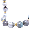 18ct Yellow Gold Strand of Baroque Cultured Pearls with Spacer Beads - 85g