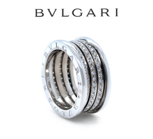 Load image into Gallery viewer, Bvlgari 18ct White Gold B.Zero1 4-Band Diamond Ring .8ct 17.38g