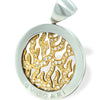 Bvlgari 18ct Yellow Gold and Steel Diamond Tondo Pendant 13.1g 0.65ct