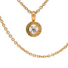 Bvlgari Bvlgari 18ct Rose Gold Diamond Pendant Necklace 0.25ct 9.7g