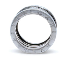 Load image into Gallery viewer, Bvlgari 18ct White Gold B.Zero1 4-Band Diamond Ring .8ct 17.38g