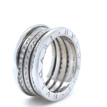 Load image into Gallery viewer, Bvlgari 18ct White Gold B.Zero1 4-Band Diamond Ring .8ct 17.38g