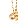 18ct Yellow Gold Cartier LOVE Semi-Pavé Diamond Necklace 0.22ct 6.58g