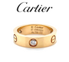 Cartier Yellow Gold Love Ring with 3 Diamonds