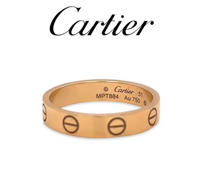Cartier 18ct Yellow Gold Love Wedding Band 3.19g