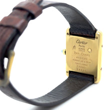 Load image into Gallery viewer, Cartier Must de Cartier Tank Vermeil Quartz Watch