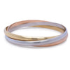 Cartier 18ct Tri-Colour Gold Trinity Bracelet 63g