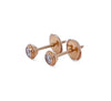 Cartier 18ct Rose Gold Diamond Earrings 1.52g