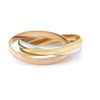 Cartier 18ct Three Gold Trinity Ring 4.86g