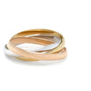 Cartier 18ct Three Gold Trinity Ring 4.86g