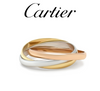 Cartier 18ct Three Gold Trinity Ring 4.86g