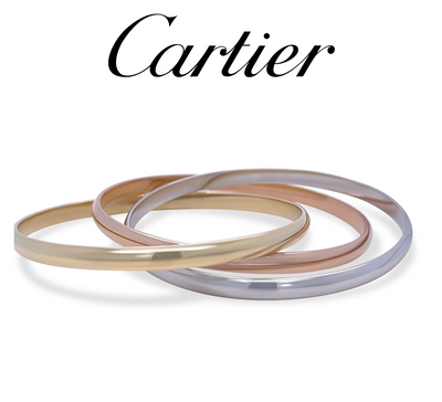 Cartier 18ct Tri-Colour Gold Trinity Bracelet 63g