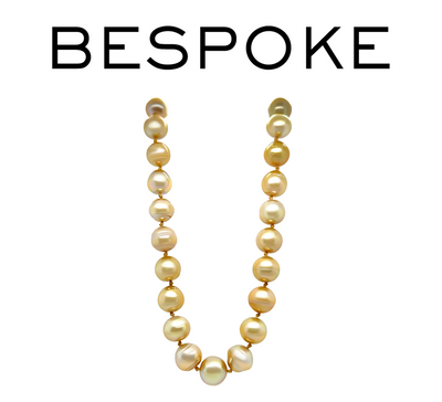 South Sea Pearl Golden Pearl Necklace 75.8g
