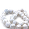 18ct White Gold Graduated South Sea Cultured Pearl Necklace 113.45g