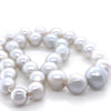 18ct White Gold Graduated South Sea Cultured Pearl Necklace 113.45g