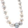 18ct White Gold Graduated South Sea Cultured Pearl Necklace 113.45g