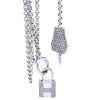 Hermès Sautoir Kelly Clochette Diamond Long Necklace 1.83ct 55.65g