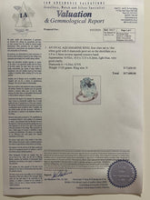 Load image into Gallery viewer, Cerrone Aquamarine & Diamond Oval Ring 11.12ct