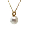 Paspaley South Sea Pearl Dive Rope Pendant with 9ct Yellow Gold Chain 6.32g
