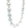 18ct White Gold Graduated South Sea Cultured Pearl Necklace with Diamond Clasp 0.34ct 149.58g