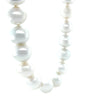 18ct White Gold Graduated South Sea Cultured Pearl Necklace with Diamond Clasp 0.34ct 149.58g