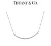 Tiffany & Co. 18ct White Gold T Smile Diamond Pendant 0.10ct 2.37g