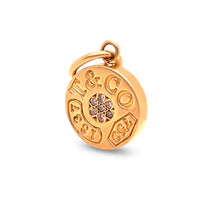 Load image into Gallery viewer, Tiffany & Co. 1837 18ct Yellow Gold Circle Diamond Pendant 5.85g