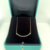 Tiffany & Co. 18ct White Gold T Smile Diamond Pendant 0.10ct 2.37g