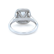 Load image into Gallery viewer, Cerrone 18ct White Gold Double Halo Cushion Cut Diamond Ring 2.27ct