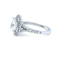 Load image into Gallery viewer, Cerrone 18ct White Gold Double Halo Cushion Cut Diamond Ring 2.27ct