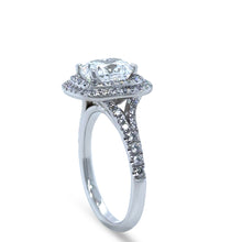 Load image into Gallery viewer, Cerrone 18ct White Gold Double Halo Cushion Cut Diamond Ring 2.27ct