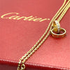 18ct Yellow Gold Cartier LOVE Semi-Pavé Diamond Necklace 0.22ct 6.58g