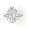 Bespoke Diamond Pear Cluster Ring 2.98ct