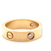 Cartier Yellow Gold Love Ring with 3 Diamonds