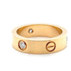 Cartier Yellow Gold Love Ring with 3 Diamonds