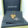 Van Cleef & Arpels Frivole 3-Flower Diamond Pendant Necklace 0.16ct 6.2g