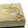 Van Cleef & Arpels Frivole 3-Flower Diamond Pendant Necklace 0.16ct 6.2g